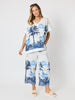 Escape Print Wide Leg Pant - Azure Multi