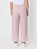 City Stripe Print Straight Leg Pant  - Red White
