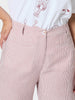 City Stripe Print Straight Leg Pant  - Red White
