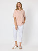Charmed Stripe Print Tee - Ginger