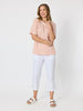 Charmed Stripe Print Tee - Ginger