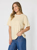 Charmed Stripe Print Tee - Lemon