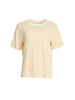 Charmed Stripe Print Tee - Lemon