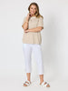 Charmed Stripe Print Tee - Natural