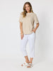 Charmed Stripe Print Tee - Natural