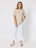 Charmed Stripe Print Tee - Natural