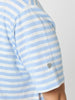 Charmed Stripe Print Tee - Sky Blue