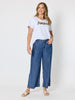 Dune Carpenter Wide Leg Cropped Pant - Dark Denim
