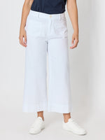 Dune Carpenter Wide Leg Cropped Pant - White
