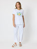 Dune Carpenter Wide Leg Cropped Pant - White