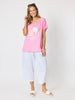 Toledo Parachute Crop Pant - White