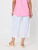 Toledo Parachute Crop Pant - White