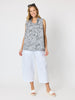 Toledo Parachute Crop Pant - White