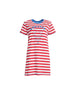 Rhode Island Embroidered Stripe Dress - Red White