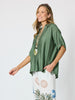 Del Mar Pleat Detail Top - Fern