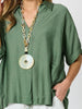 Del Mar Pleat Detail Top - Fern