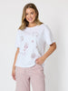 Saltwater Embroidered Tee - White