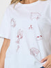 Saltwater Embroidered Tee - White