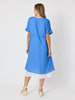 Capri Coast Dress - Azure White