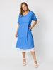 Capri Coast Dress - Azure White