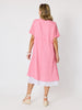 Capri Coast Dress - Raspberry
