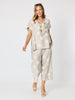 Riviera Spot Print Top - Natural/White