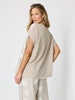 Riviera Spot Print Top - Natural/White