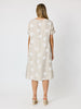 Riviera Spot Print Dress - Natural/White
