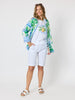 Limoncello Print Cotton Tee  - White