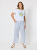 Limoncello Print Cotton Tee  - White