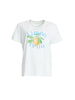 Limoncello Print Cotton Tee  - White