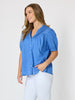 Acacia Cotton Shirt - Azure