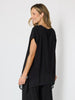 Traveller Angle Hem Top - Black