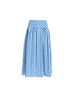 Amalfi Gingham Check Skirt - Azure White