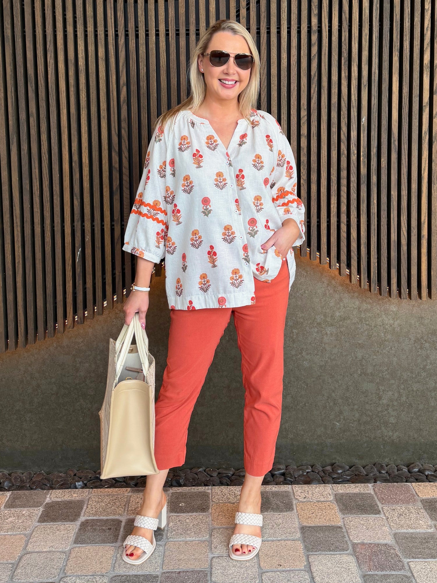Zara Stretch Pant - Ginger
