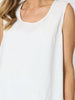 Lagoon Floral Palm Embroidered Cami - Ivory