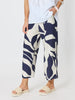 Bay Leaf Wide Leg Pant  - Navy Multi