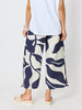 Bay Leaf Wide Leg Pant  - Navy Multi