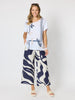Bay Leaf Wide Leg Pant  - Navy Multi