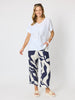 Bay Leaf Wide Leg Pant  - Navy Multi
