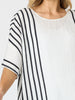 Sevilla Stripe Top - White/Black