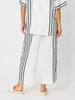 Sevilla Stripe Print Pant - White Black