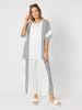 Sevilla Stripe Print Pant - White Black