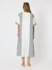 Sevilla Stripe Print Dress - White Black