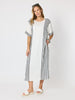 Sevilla Stripe Print Dress - White Black