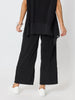 Traveller Button Hem Pant - Black