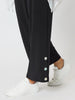 Traveller Button Hem Pant - Black
