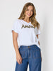 Amour Animal Print Tee - White