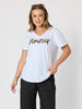 Amour Animal Print Tee - White