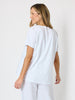 Silver Jewel Print Top - White/Silver